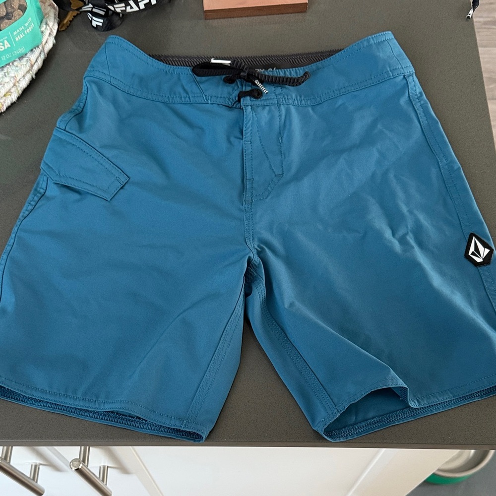 Volcom Boys Teal Board Shorts